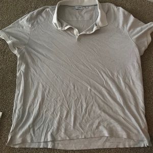 Calvin Klein striped collared shirt